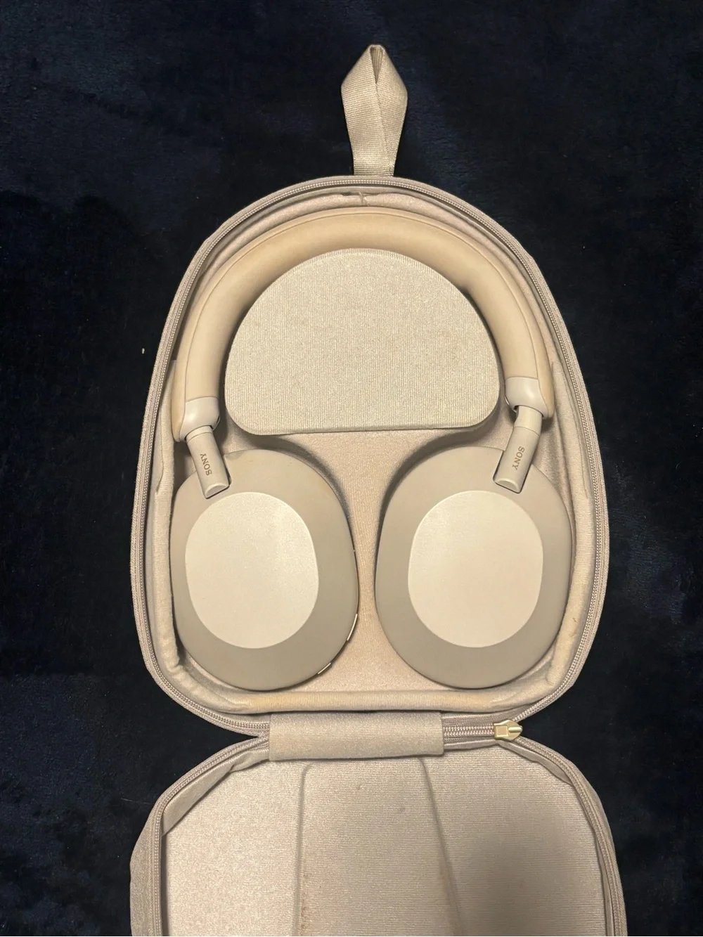 Sony Over-Ear Wireless Headphones — Beige